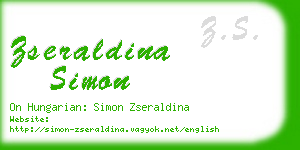 zseraldina simon business card